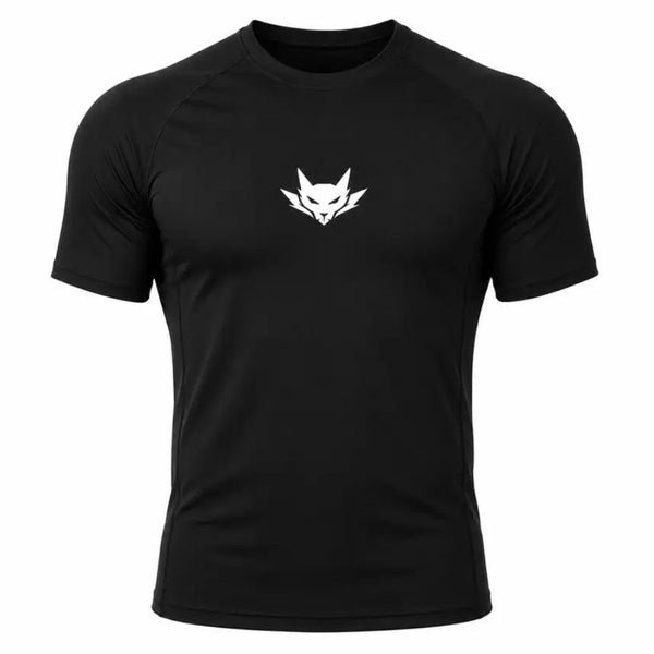 Essere Elite Compression Shirt in Black, Front View
