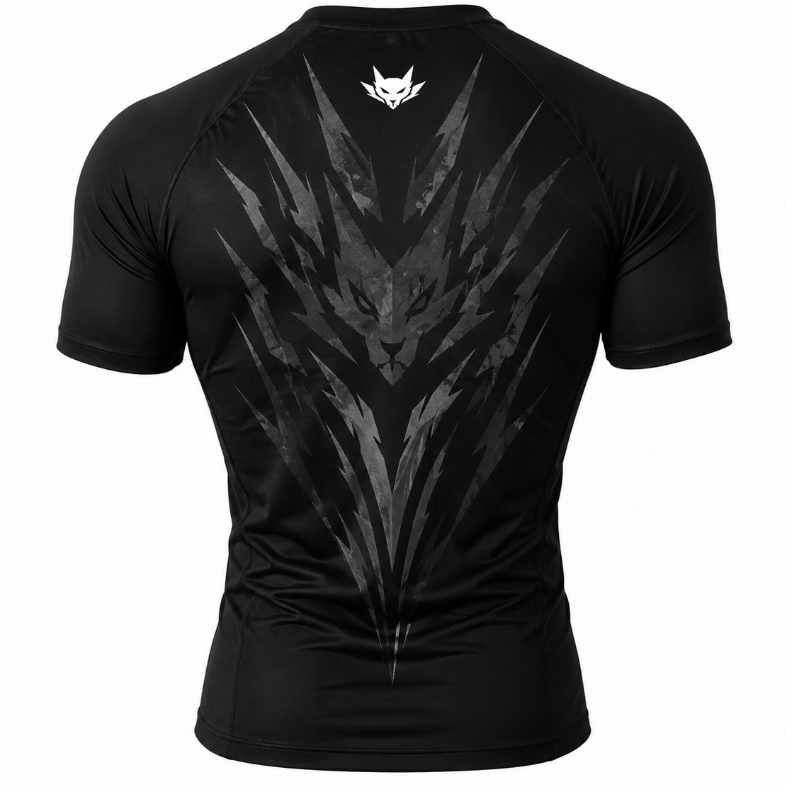Essere Elite Compression Shirt in Black, Back View