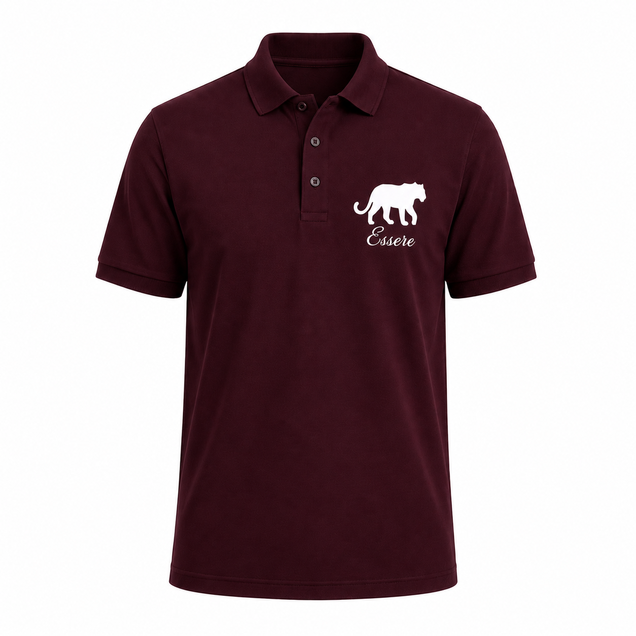 Essere Polo T-Shirt in Burgundy